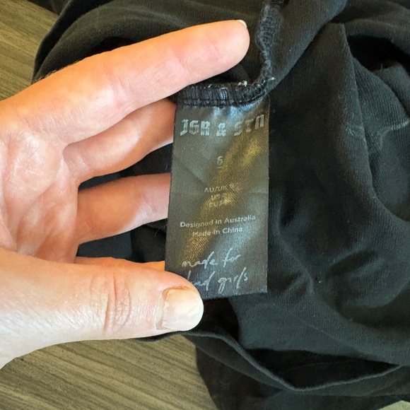 Jagger & Stone Oversized Black 100% Cotton Short Sleeve Tee - Picture 7 of 9